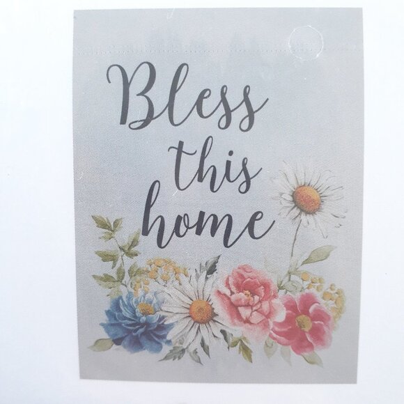 Sonoma Other - Mini Garden Flag Bless This Home Flowers Floral 12.5x18